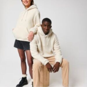 STANLEY STELLA THE UNISEX MEDIUM‎ FIT GARMENT DYED HOODIE SWEATSHIRT BLACK M NWT